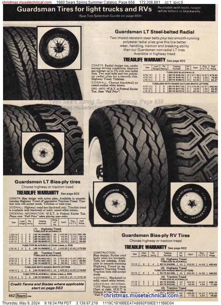1980 Sears Spring Summer Catalog, Page 658