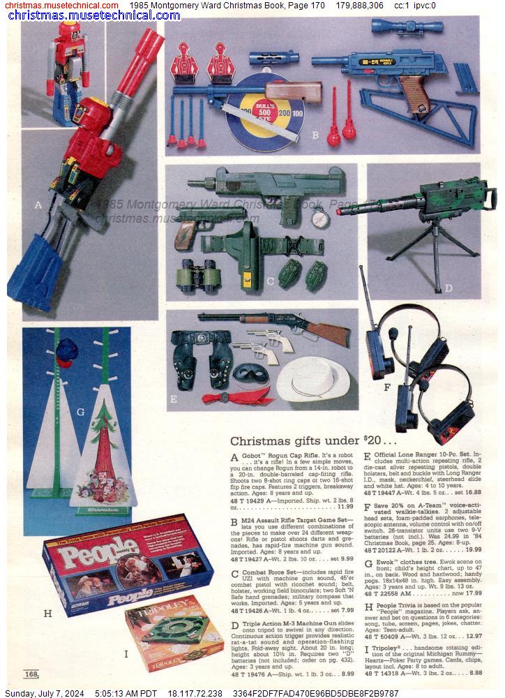 1985 Montgomery Ward Christmas Book, Page 170