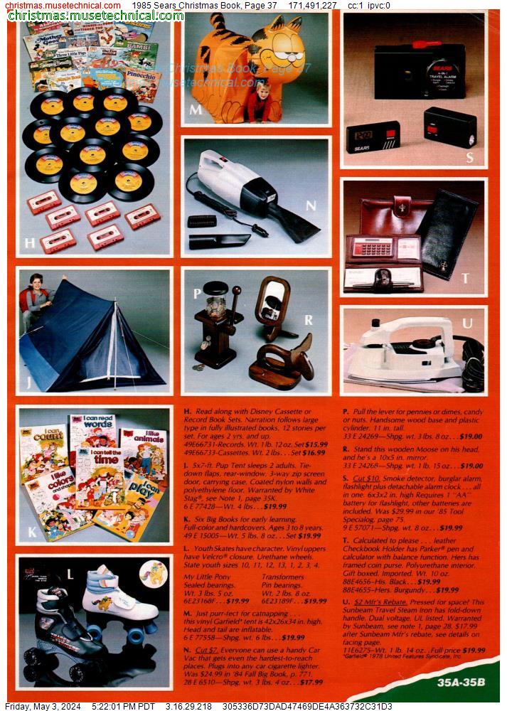 1985 Sears Christmas Book, Page 37