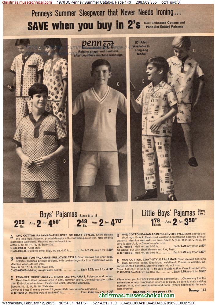 1970 JCPenney Summer Catalog, Page 143