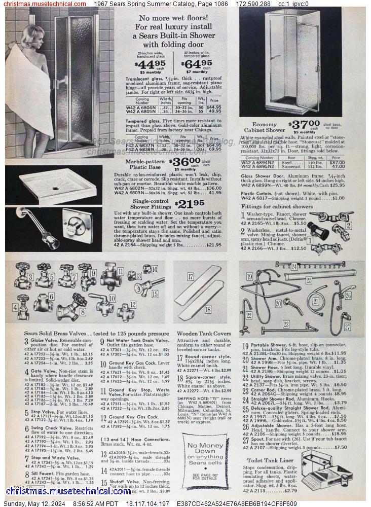 1967 Sears Spring Summer Catalog, Page 1086