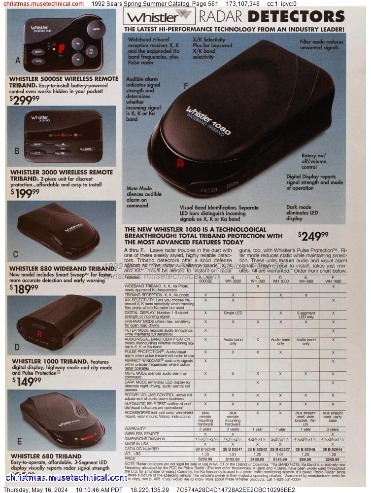 1992 Sears Spring Summer Catalog, Page 561