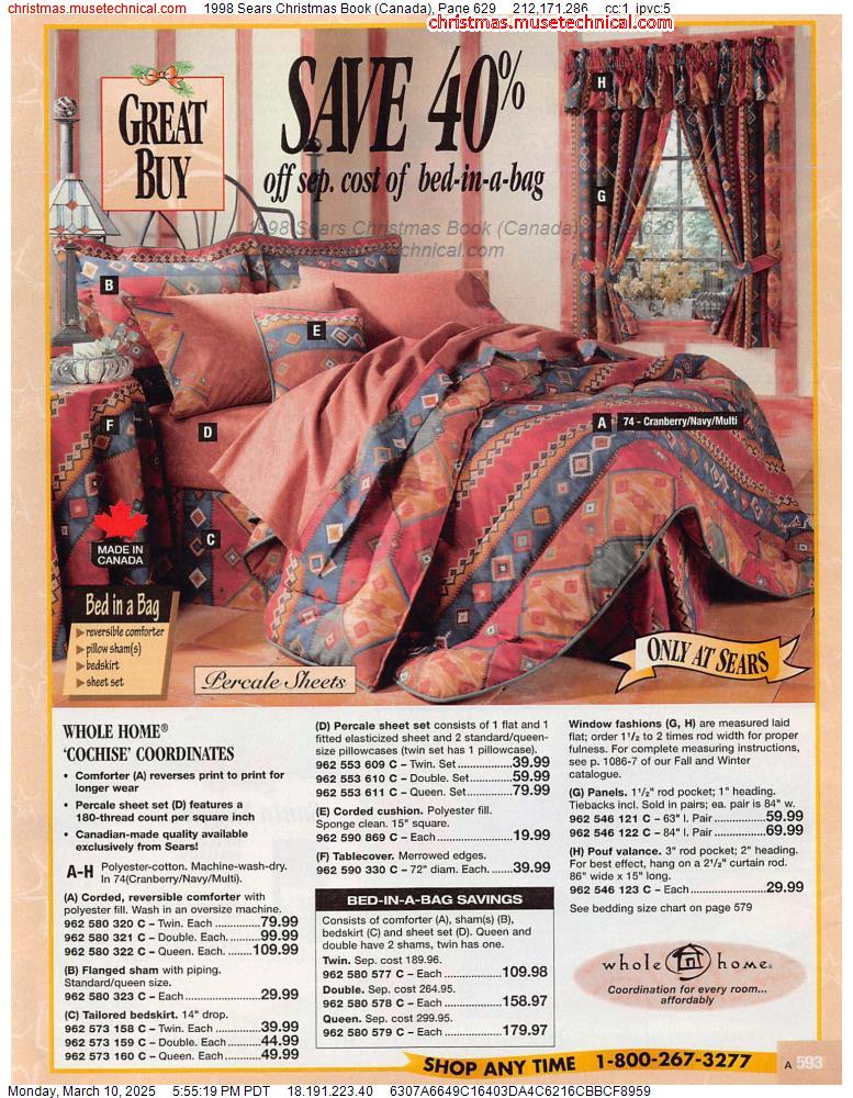 1998 Sears Christmas Book (Canada), Page 629