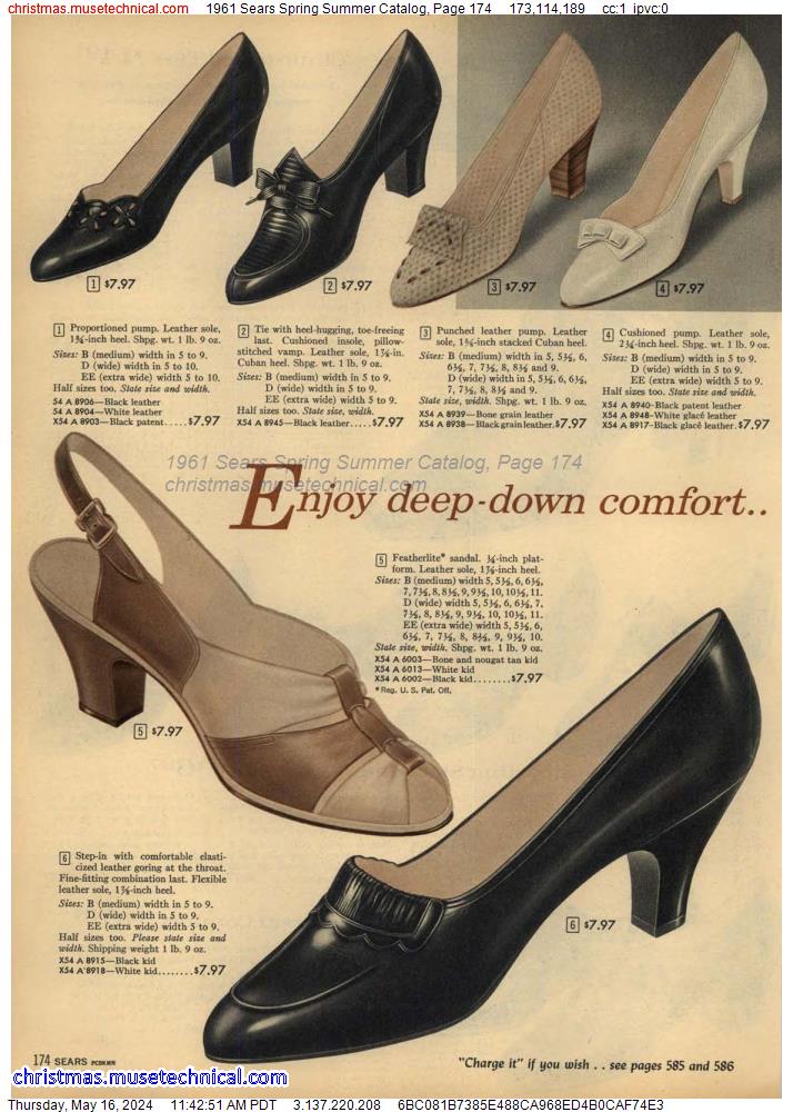 1961 Sears Spring Summer Catalog, Page 174