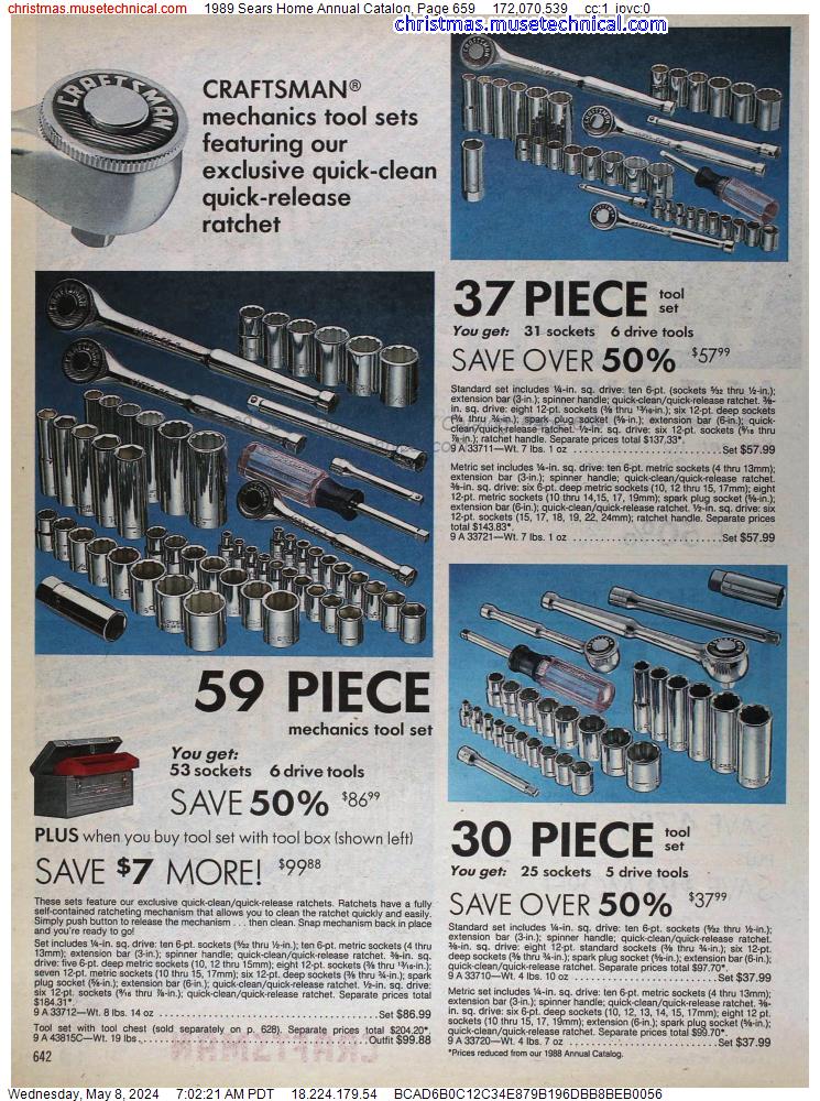 1989 Sears Home Annual Catalog, Page 659