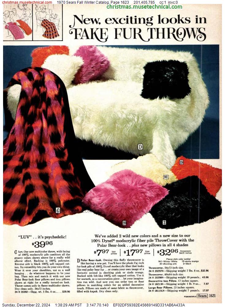 1970 Sears Fall Winter Catalog, Page 1623