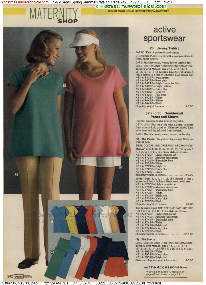 1979 Sears Spring Summer Catalog, Page 242