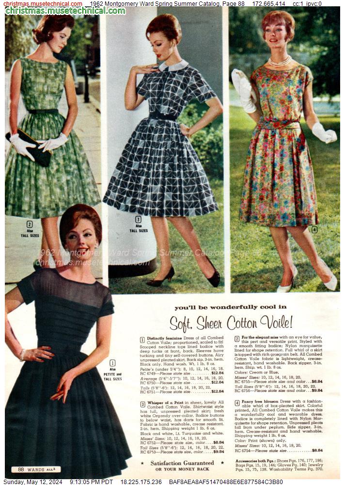 1962 Montgomery Ward Spring Summer Catalog, Page 88