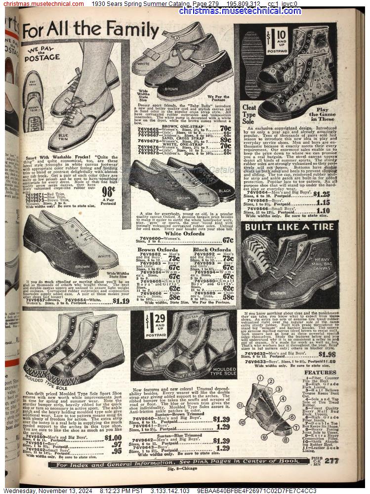 1930 Sears Spring Summer Catalog, Page 279