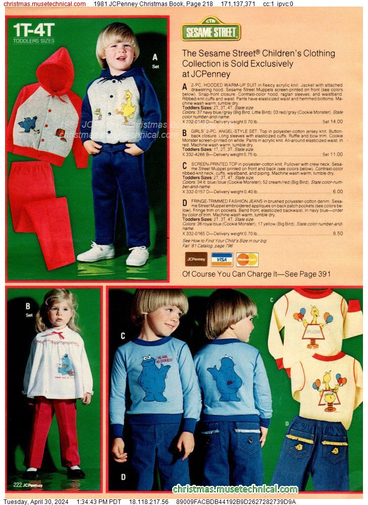 1981 JCPenney Christmas Book, Page 218