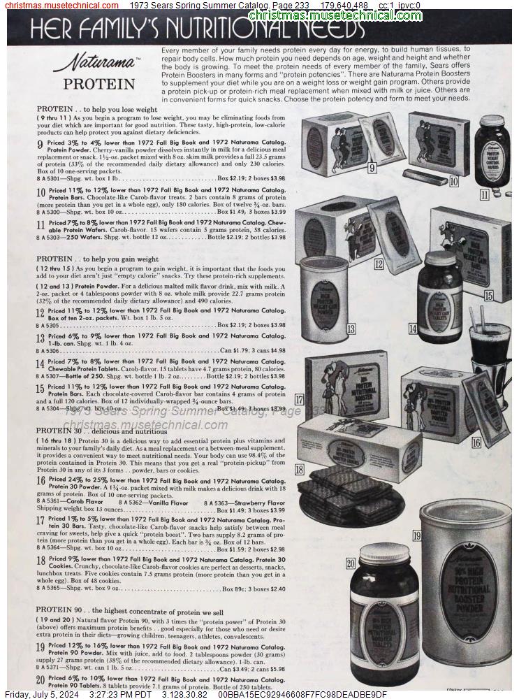 1973 Sears Spring Summer Catalog, Page 233