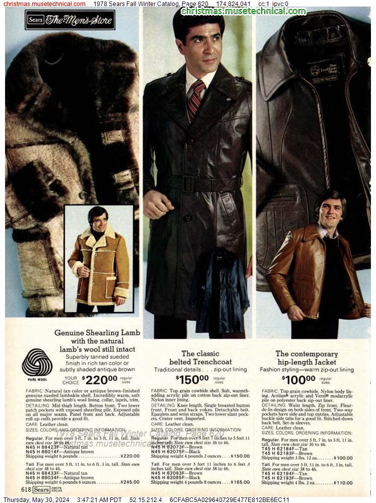 1978 Sears Fall Winter Catalog, Page 620