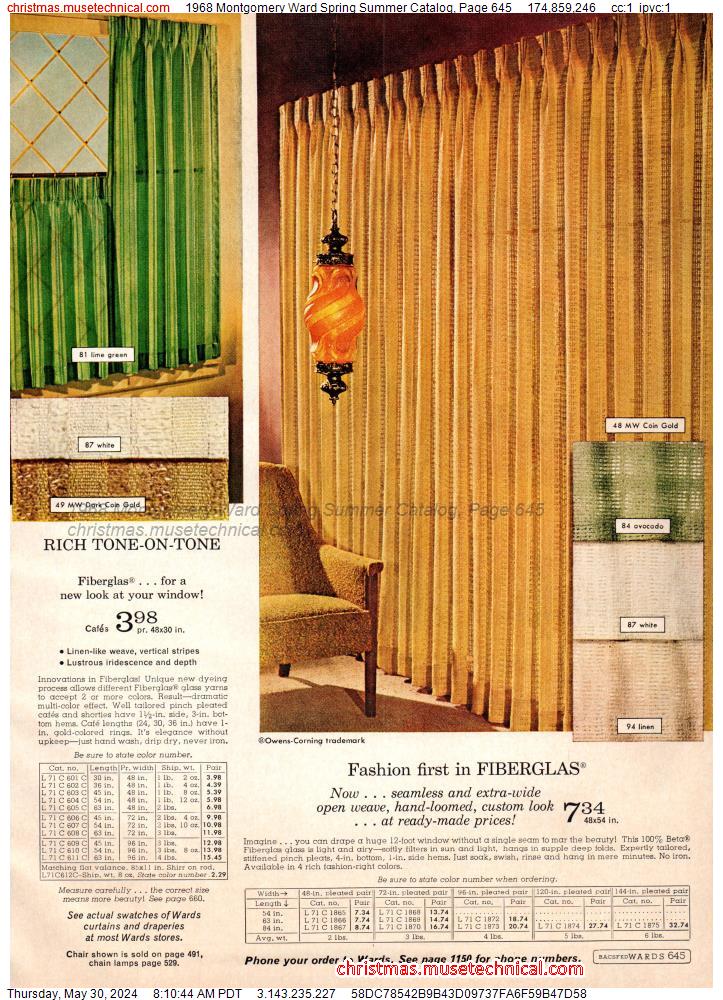 1968 Montgomery Ward Spring Summer Catalog, Page 645