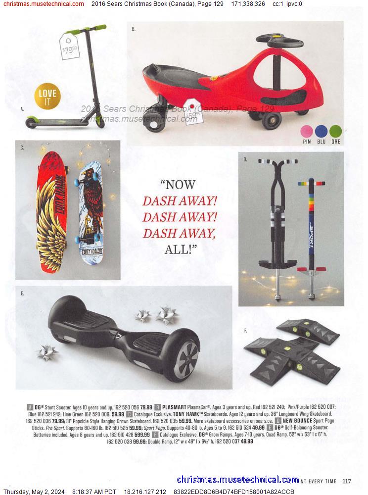 2016 Sears Christmas Book (Canada), Page 129