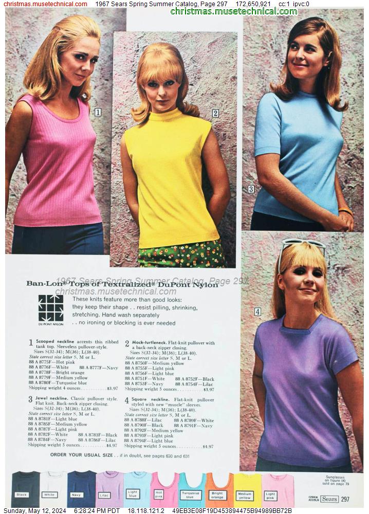 1967 Sears Spring Summer Catalog, Page 297