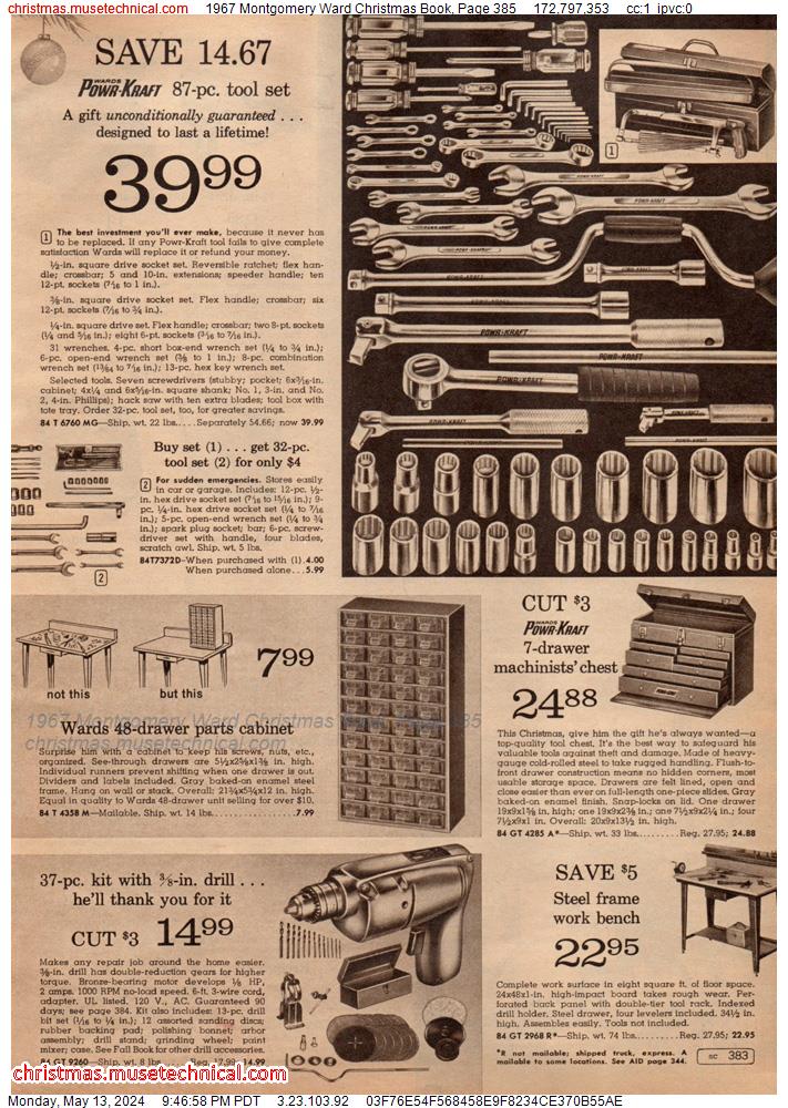1967 Montgomery Ward Christmas Book, Page 385