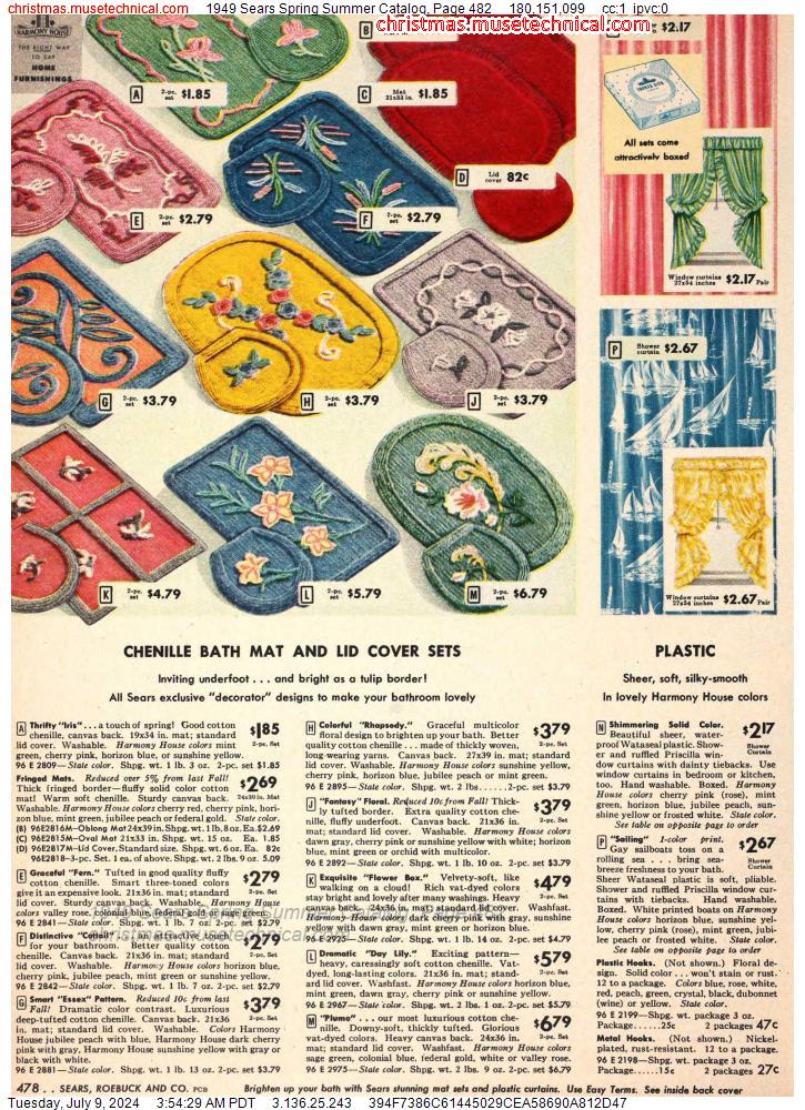 1949 Sears Spring Summer Catalog, Page 482