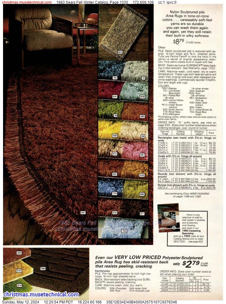 1983 Sears Fall Winter Catalog, Page 1330