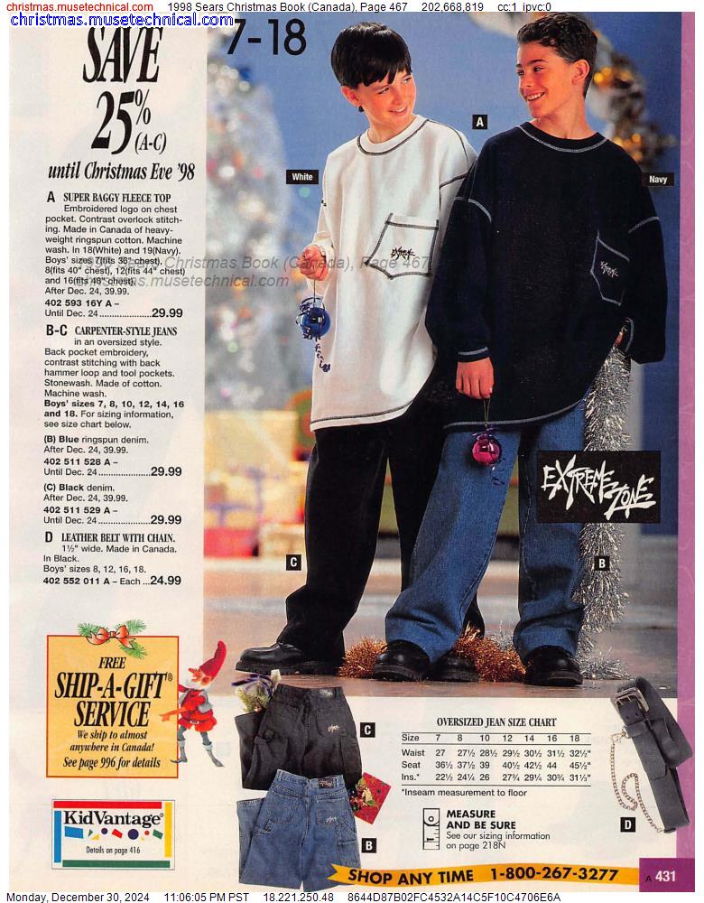 1998 Sears Christmas Book (Canada), Page 467