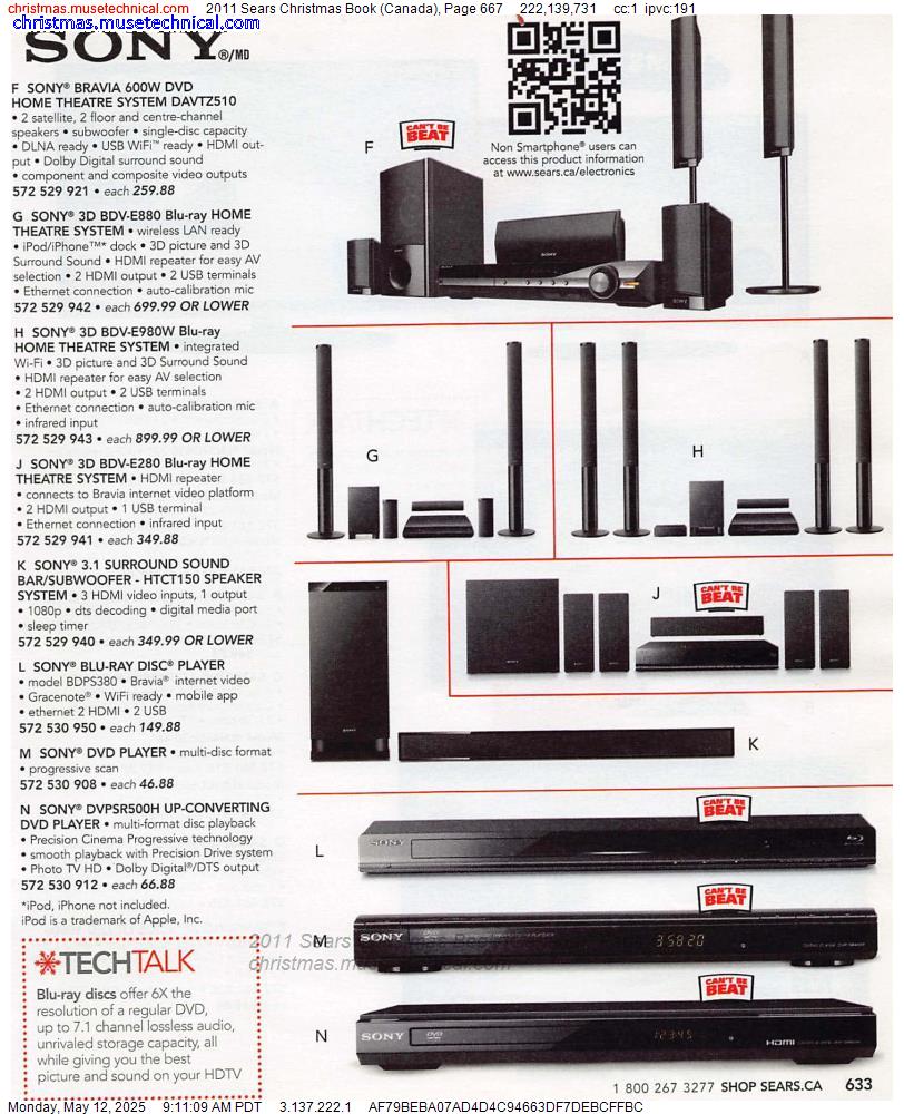 2011 Sears Christmas Book (Canada), Page 667