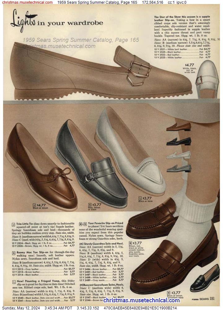 1959 Sears Spring Summer Catalog, Page 165
