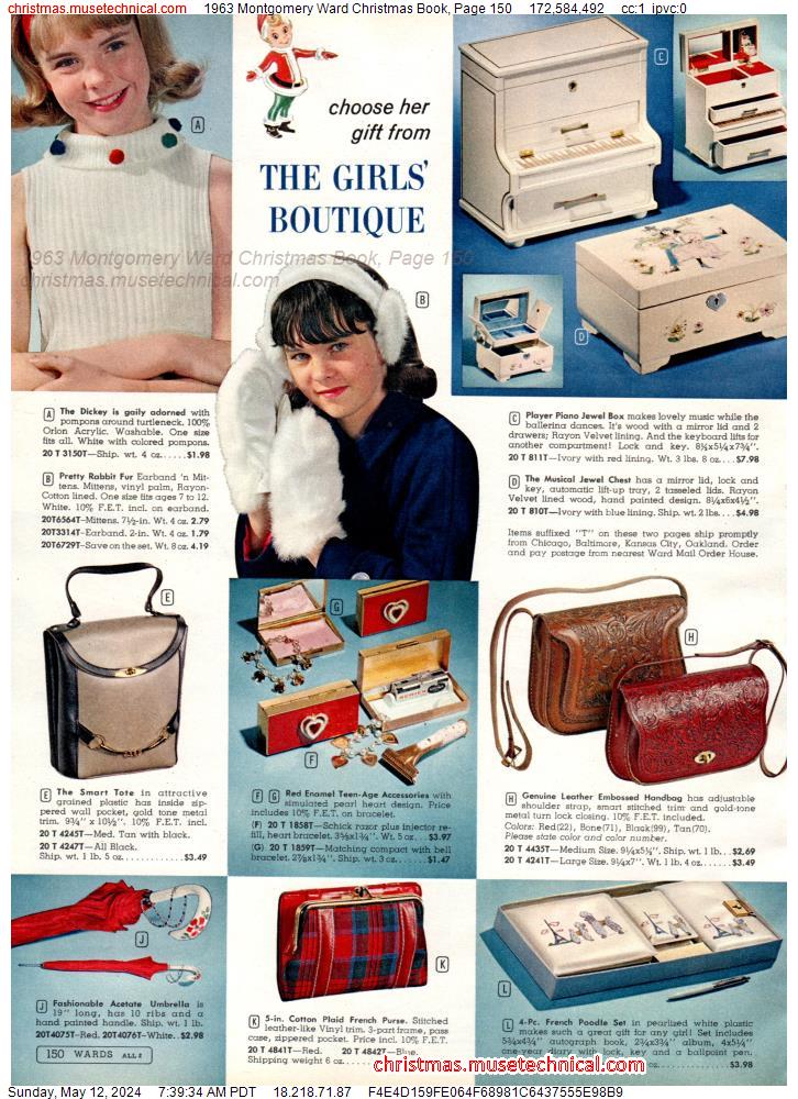 1963 Montgomery Ward Christmas Book, Page 150