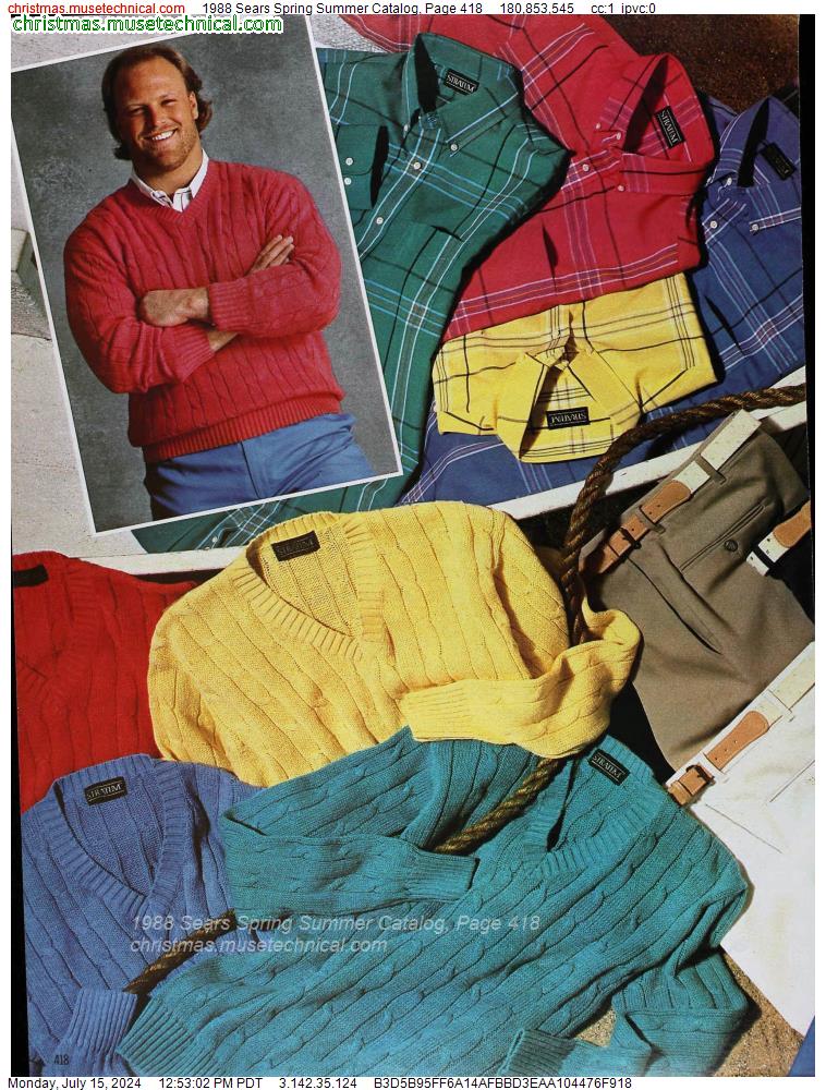 1988 Sears Spring Summer Catalog, Page 418