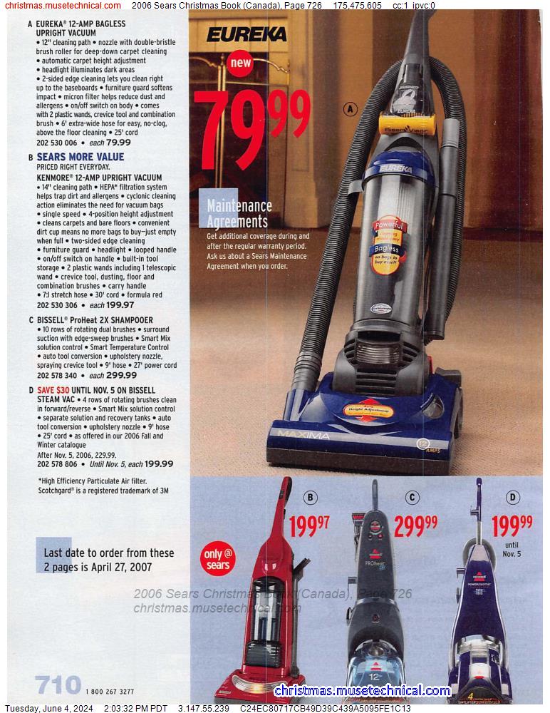 2006 Sears Christmas Book (Canada), Page 726
