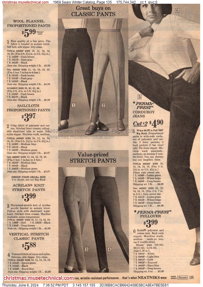 1969 Sears Winter Catalog, Page 135