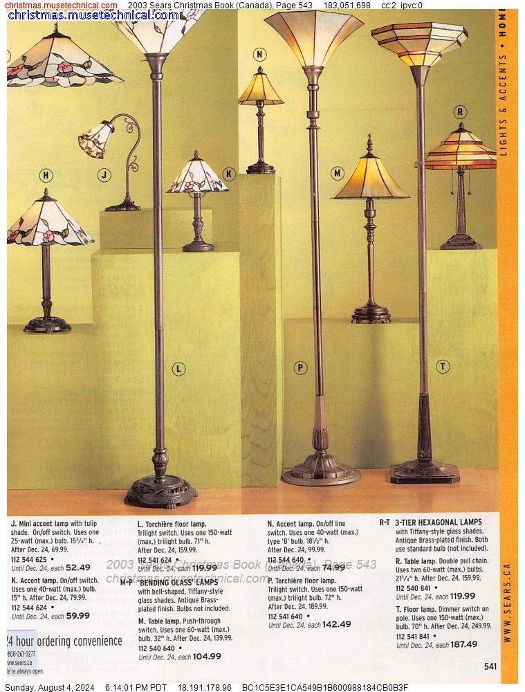 2003 Sears Christmas Book (Canada), Page 543