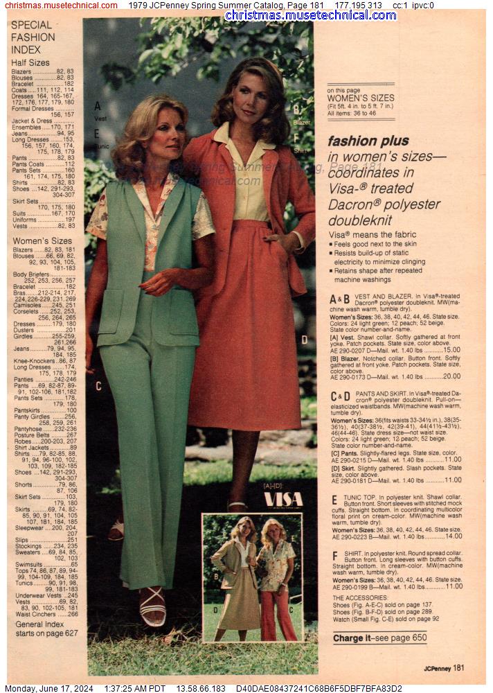 1979 JCPenney Spring Summer Catalog, Page 181