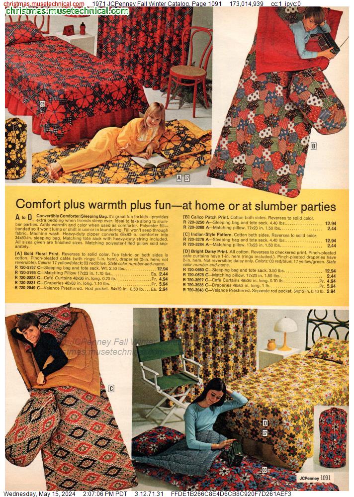 1971 JCPenney Fall Winter Catalog, Page 1091