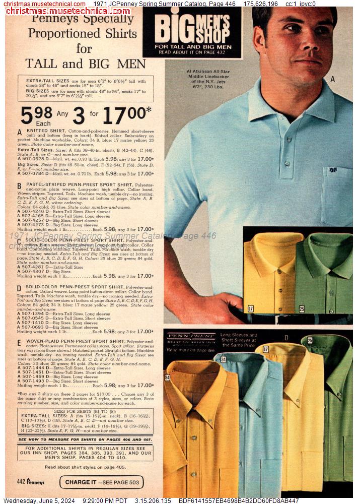 1971 JCPenney Spring Summer Catalog, Page 446
