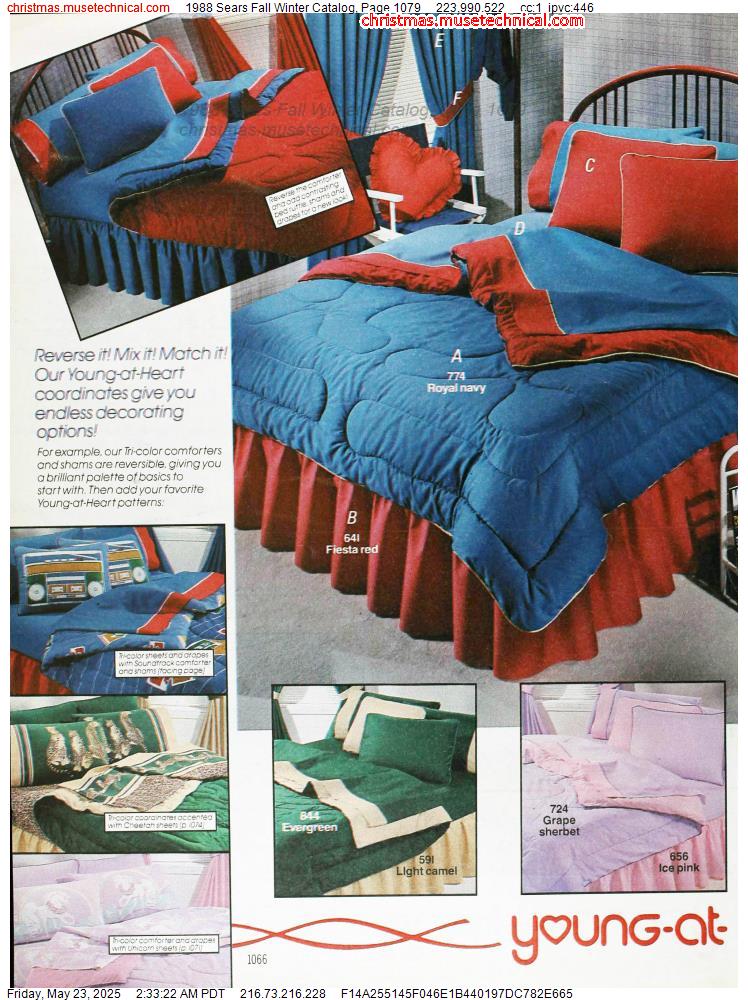 1988 Sears Fall Winter Catalog, Page 1079