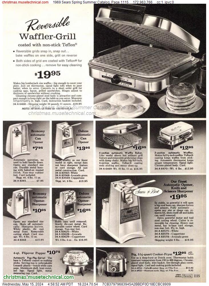 1969 Sears Spring Summer Catalog, Page 1115