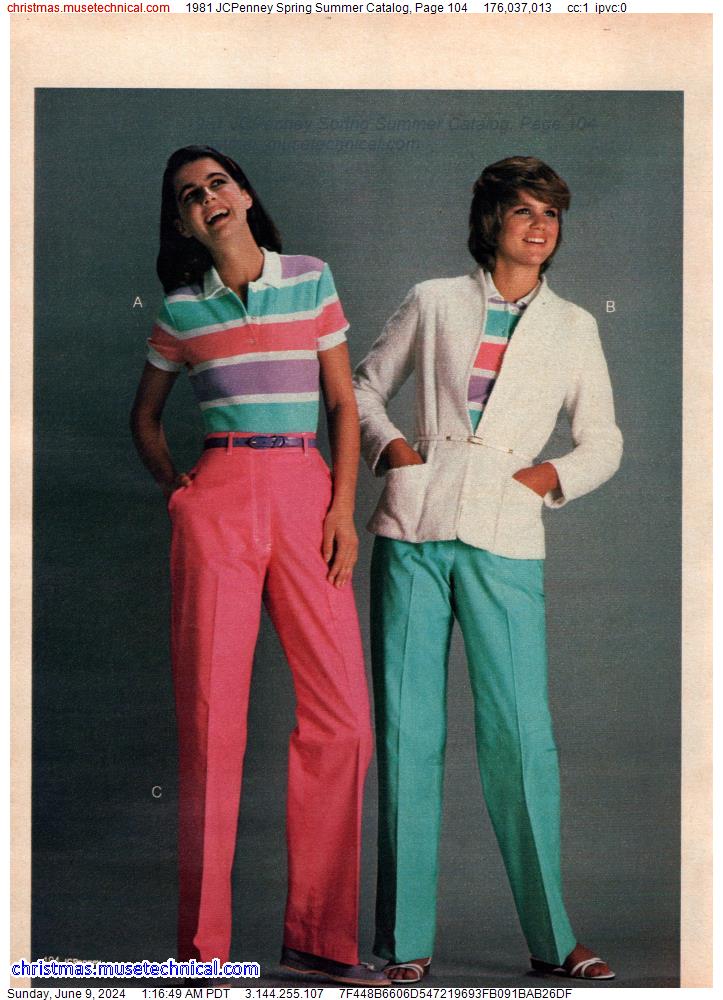 1981 JCPenney Spring Summer Catalog, Page 104