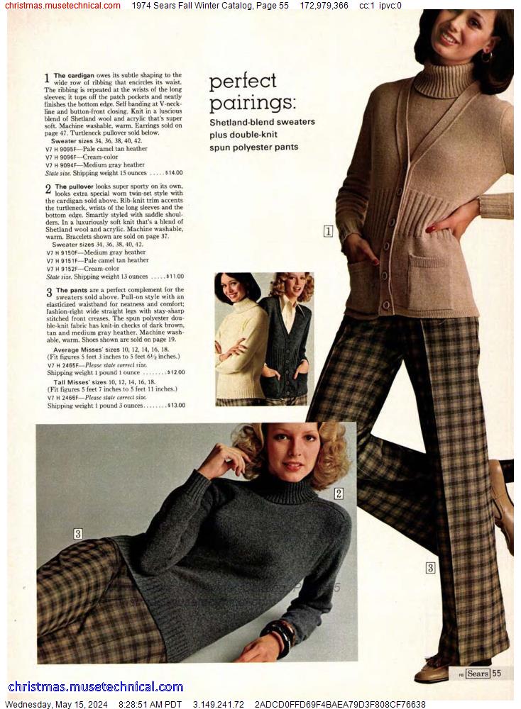 1974 Sears Fall Winter Catalog, Page 55