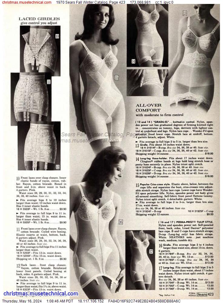 1970 Sears Fall Winter Catalog, Page 423