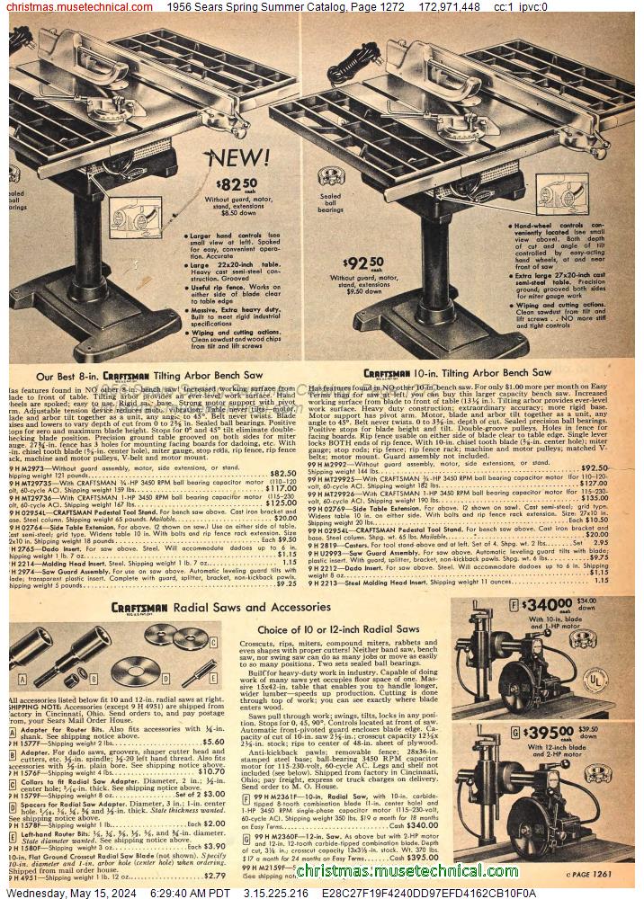 1956 Sears Spring Summer Catalog, Page 1272