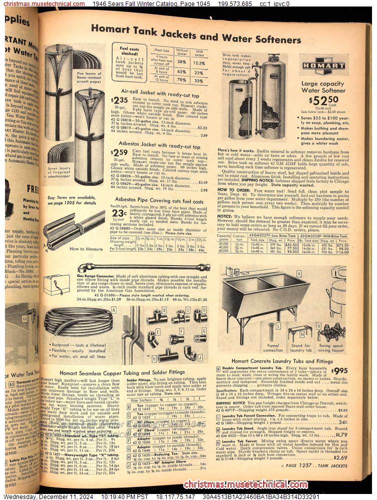 1946 Sears Fall Winter Catalog, Page 1045