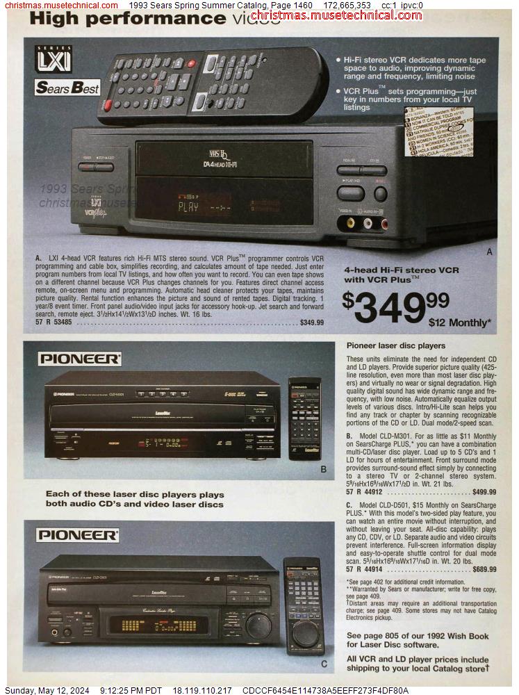 1993 Sears Spring Summer Catalog, Page 1460