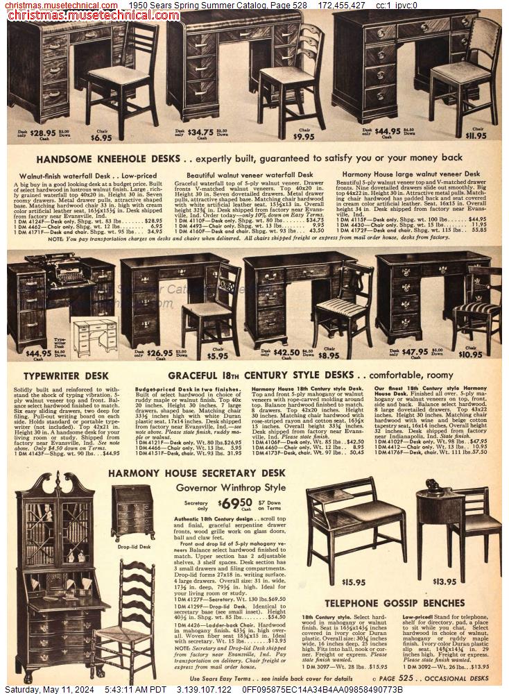 1950 Sears Spring Summer Catalog, Page 528