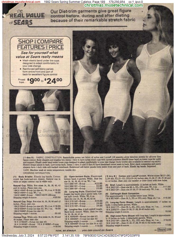 1982 Sears Spring Summer Catalog, Page 189