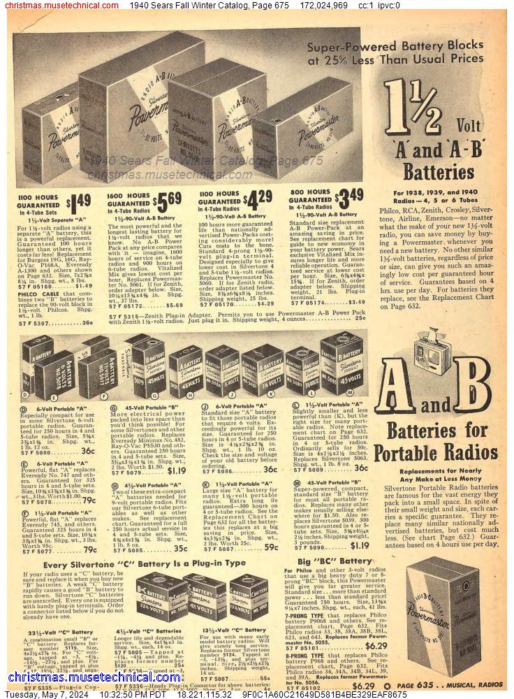 1940 Sears Fall Winter Catalog, Page 675