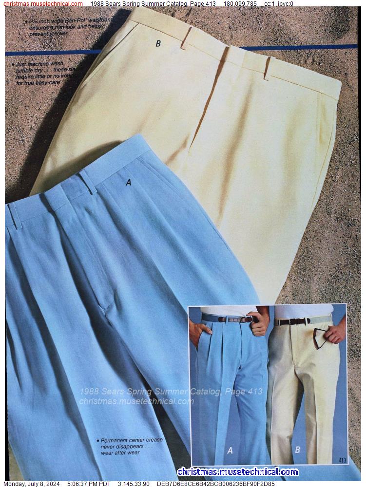 1988 Sears Spring Summer Catalog, Page 413