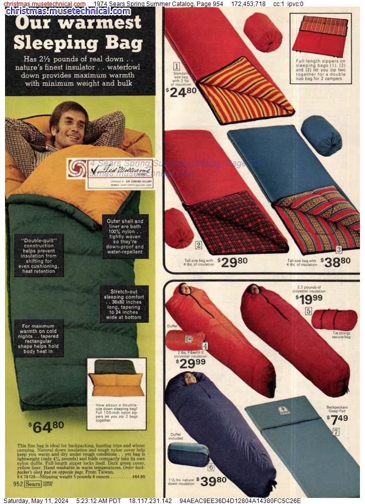 1974 Sears Spring Summer Catalog, Page 954