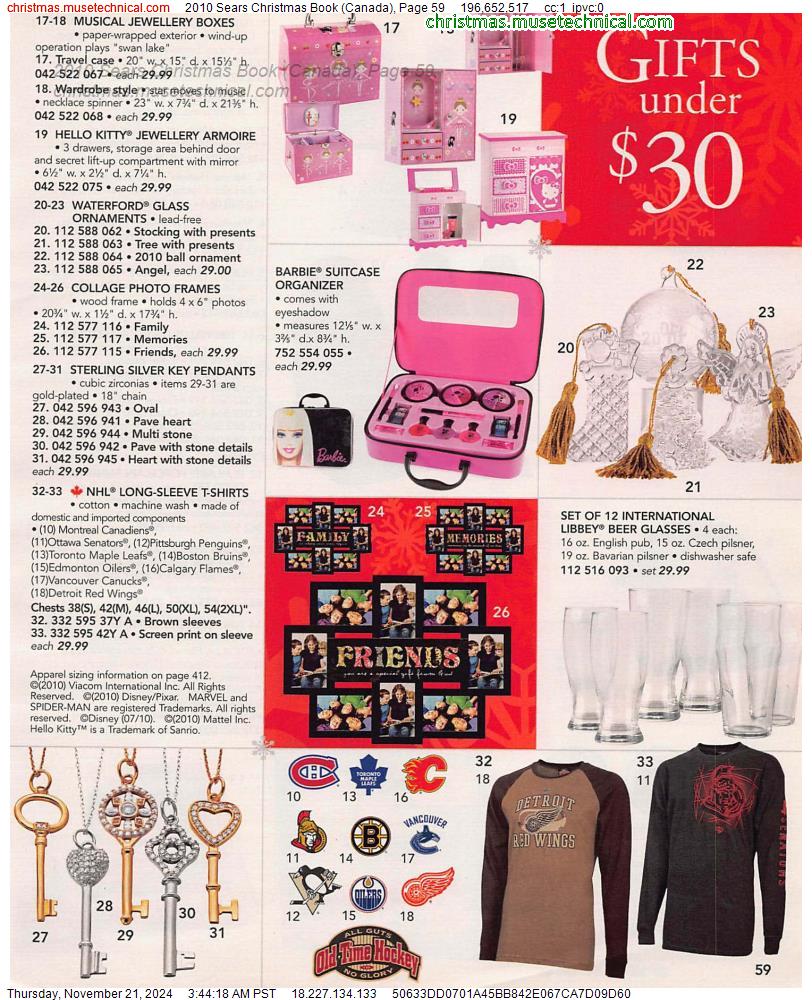 2010 Sears Christmas Book (Canada), Page 59