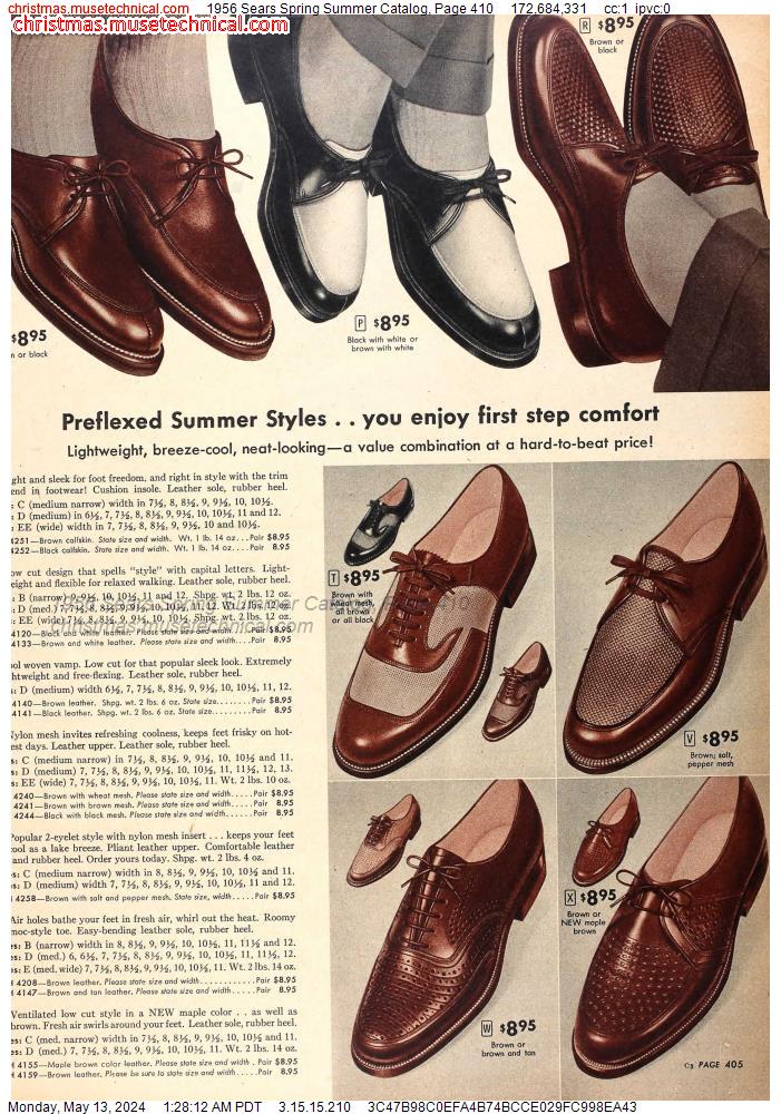 1956 Sears Spring Summer Catalog, Page 410