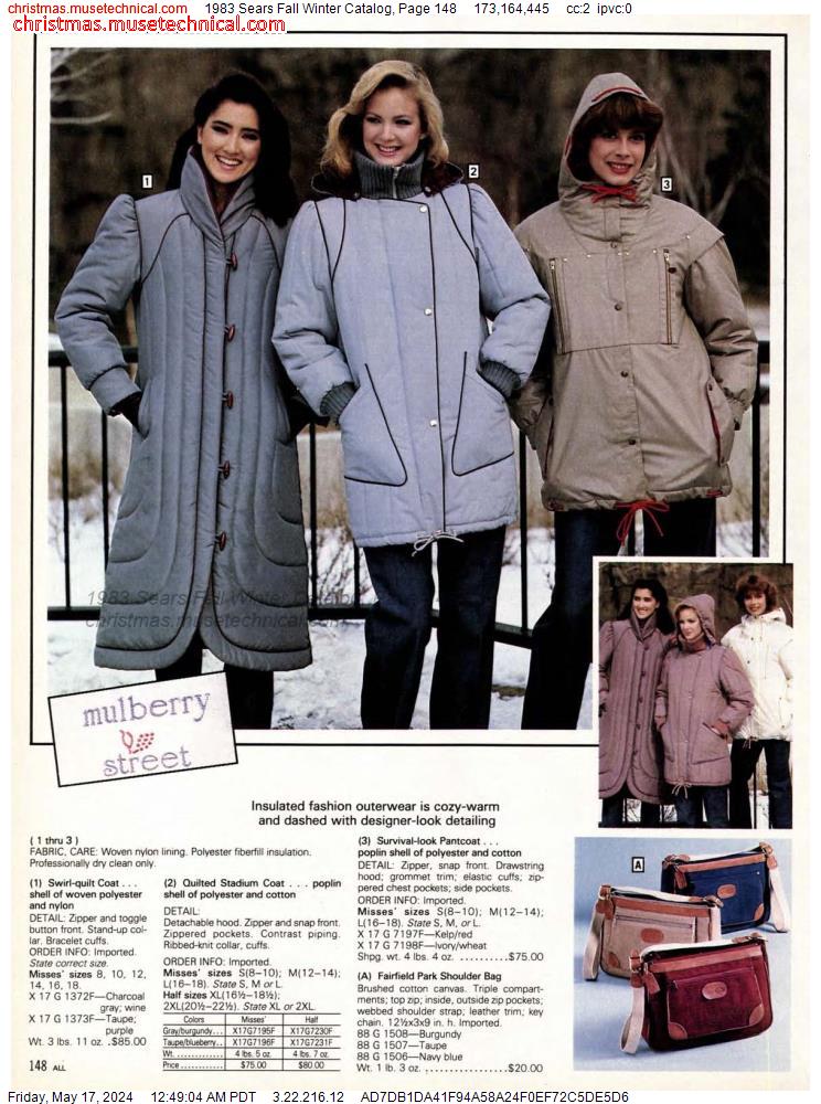 1983 Sears Fall Winter Catalog, Page 148 - Catalogs & Wishbooks