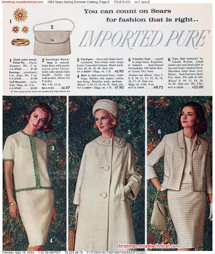 1963 Sears Spring Summer Catalog, Page 6
